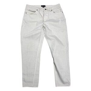 ZANEROBE Designer Streetwear Casual Cream White Denim Jeans Mens 34x28